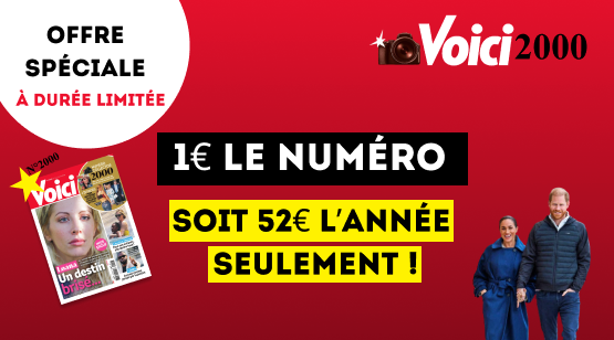 Offre exceptionnelle Voici n°2000 1€ le numéro