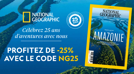 Célébrez 25 ans d'aventures avec nous : profitez de -25% avec le code NG25 !