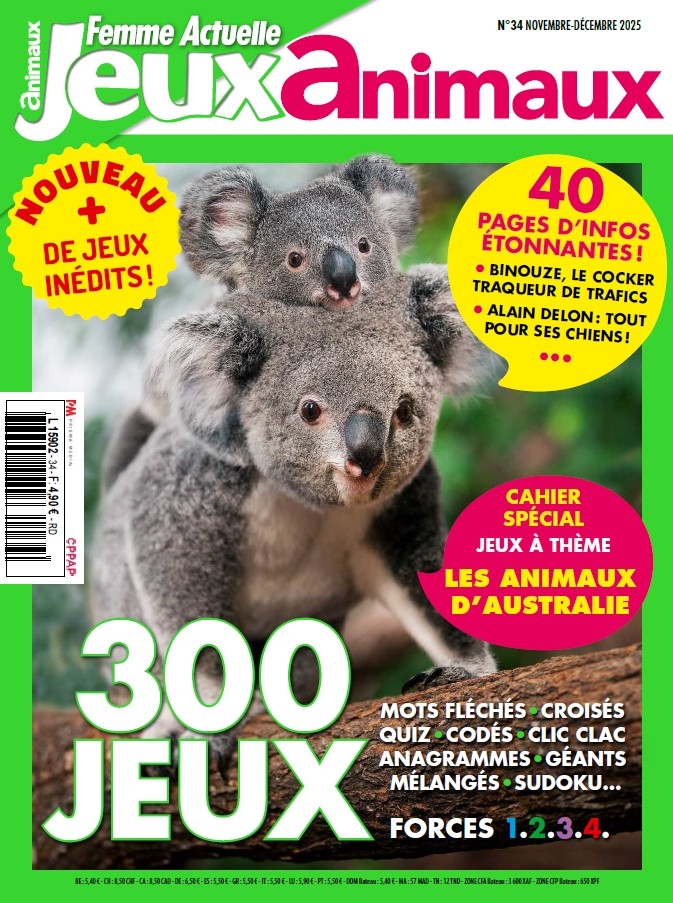 Femme Actuelle Jeux Animaux n°34