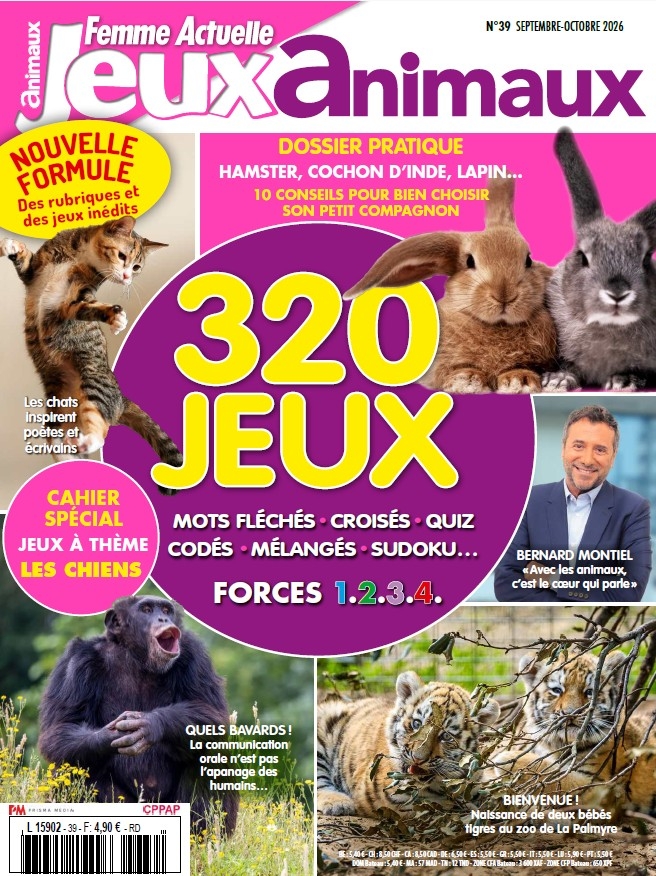 Femme Actuelle Jeux Animaux n°39