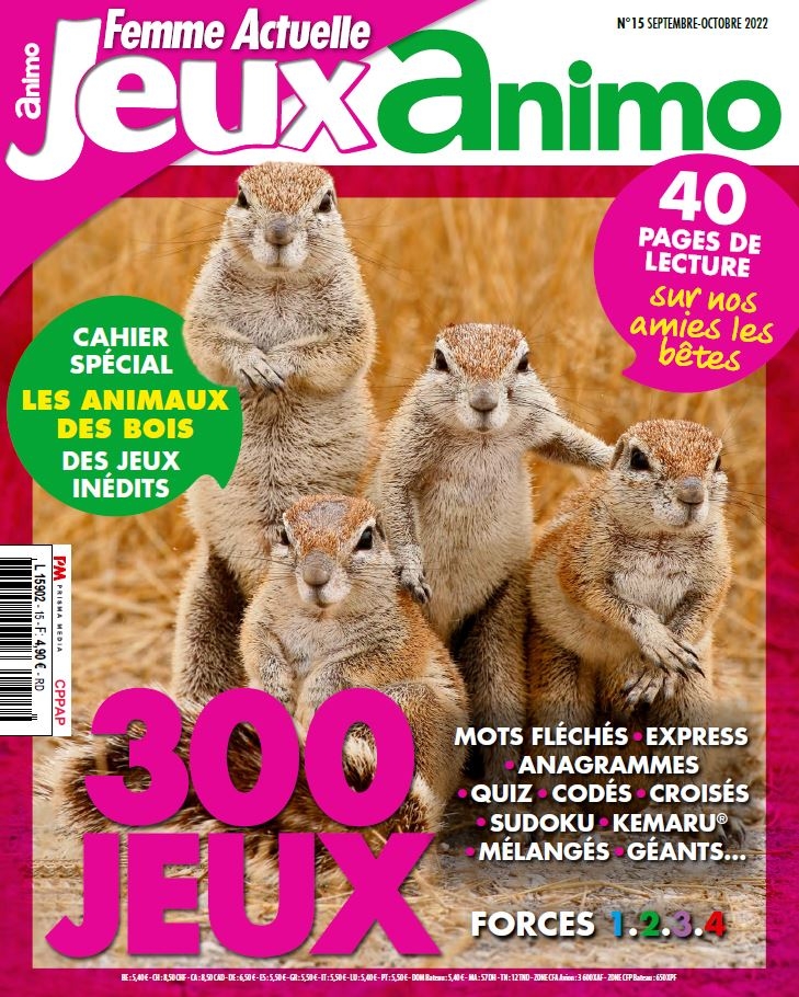 Femme Actuelle Jeux Animo n°15