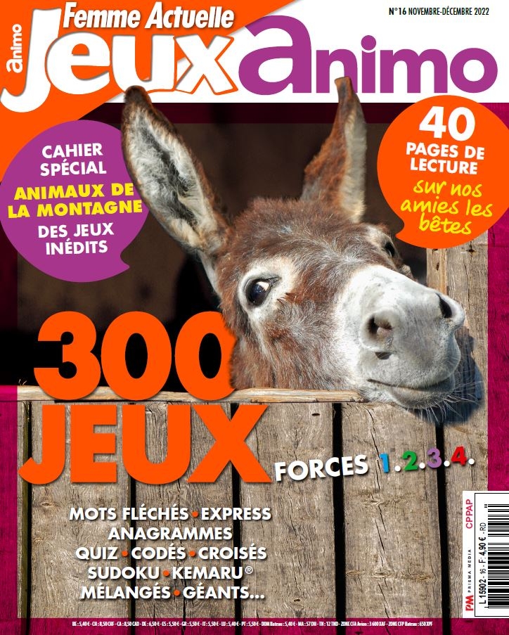 Femme Actuelle Jeux Animo n°16