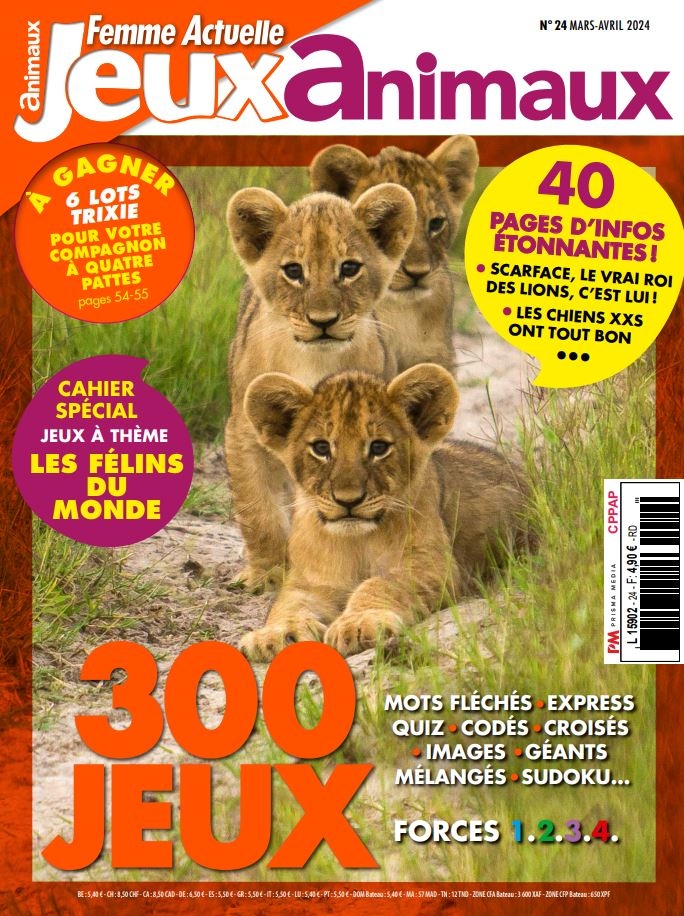 Femme Actuelle Jeux Animaux n°24