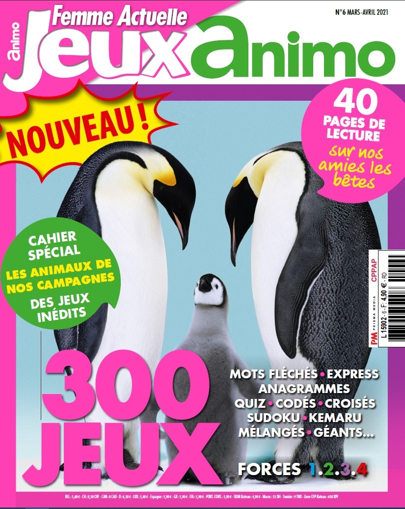 Femme Actuelle Jeux Animo n°6