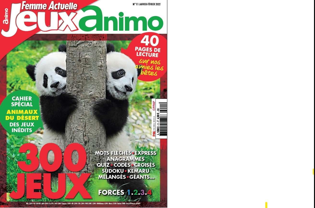 Femme Actuelle Jeux Animo n°11