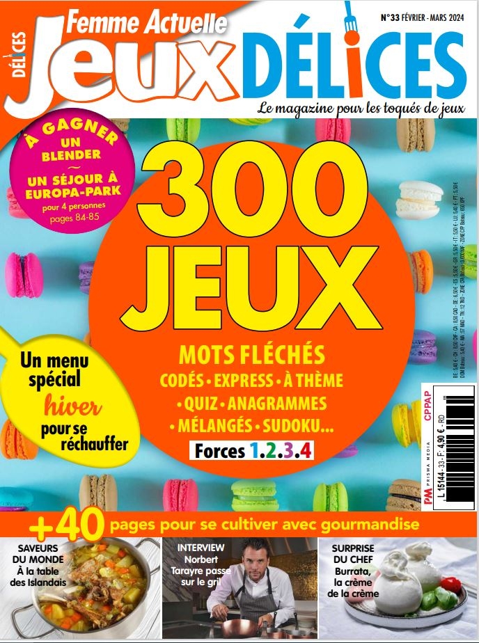 Femme Actuelle Jeux Délices n°33