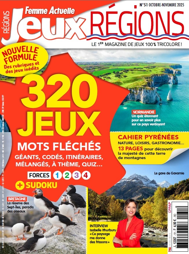 Femme Actuelle Jeux Région n°51