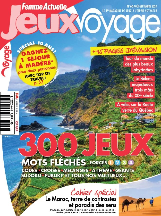 Femme Actuelle Jeux Voyage n°60