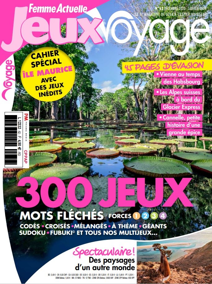 Femme Actuelle Jeux Voyage n°62
