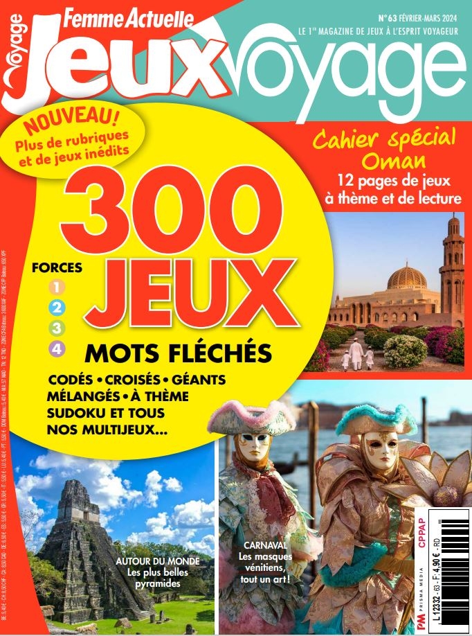 Femme Actuelle Jeux Voyage n°63